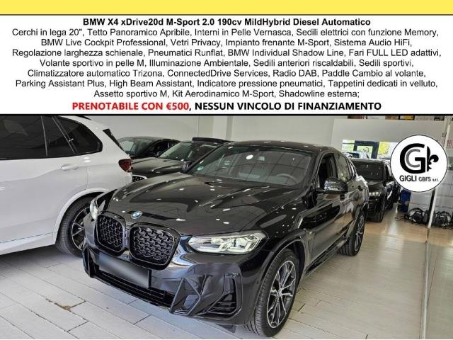 BMW X4 20d M-Sport Tetto Navi CAM LED Clima3Zone MSport