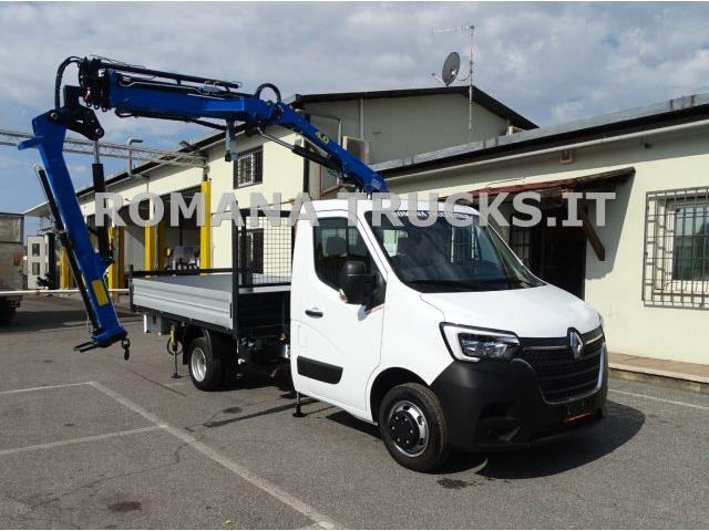 RENAULT MASTER 145CV CASSONE FISSO E GRU+ RADIOCOMANDO ORDINABILE