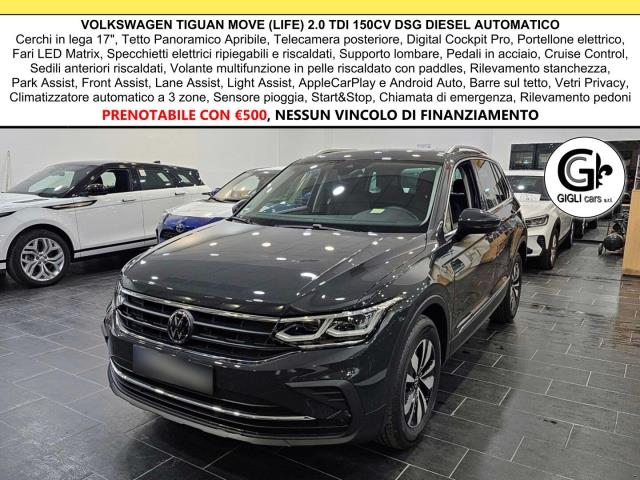 VOLKSWAGEN Tiguan MOVE C.Lega17" AppleCarPlay Telecamera Tetto Life