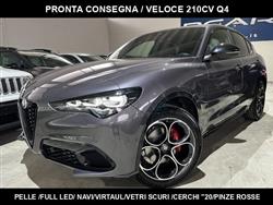 ALFA ROMEO STELVIO 2.2 Td 210CV AT8 Q4 Veloce /Pelle/Navi/Vetri scuri